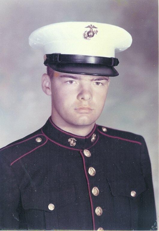BJ Barnes as young Marine